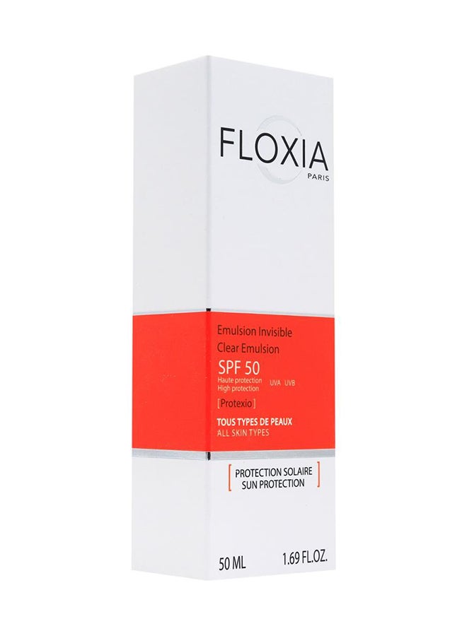 Floxia Clear Emulsion SPF 50 High Protection For All Skin Types 50 ML 0.02kg  - Image 2