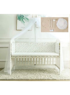 Floor-Standing Mosquito Net with 3D Protective Big Space Polyester White 35 x 160cm