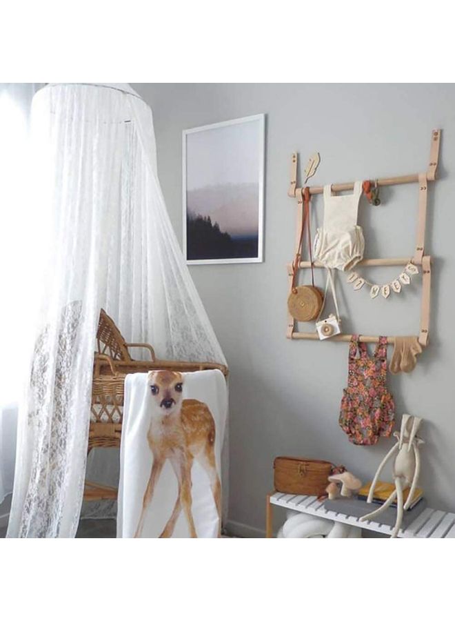 XiuWoo Soft and Breathable Bed Canopy fabric White 50 x 240cm - Image 2