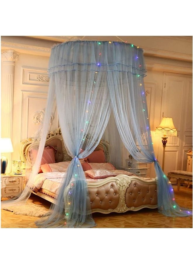 Soft and Breathable Mosquito Net polyester Blue 47 x 110 x 452cm - v1621595902/N47570206A_1