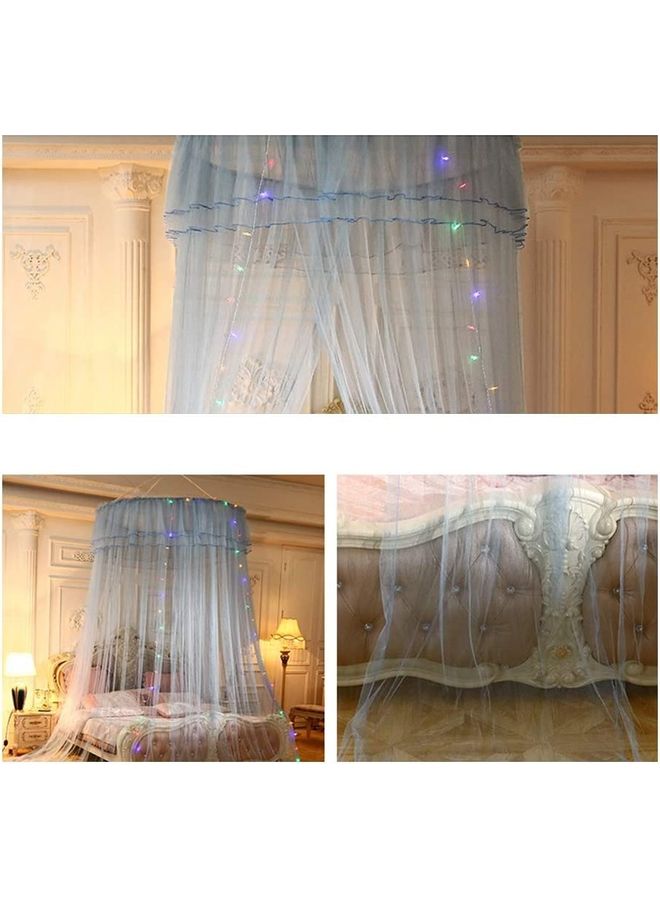 Soft and Breathable Mosquito Net polyester Blue 47 x 110 x 452cm - v1621595902/N47570206A_2