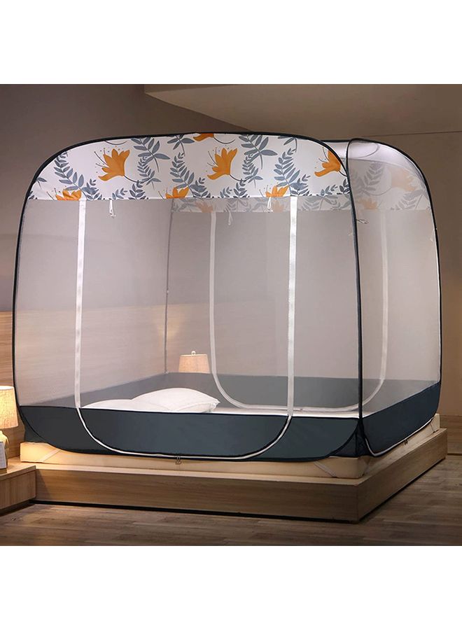 XiuWoo Square Top Three-Door Mosquito Net fabric Multicolour 170cm  - Image 1