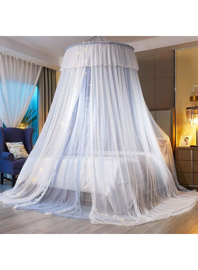 XiuWoo - Gorgeous Lace Round Dome Mosquito Net Polyester White 110  x 47 x 492cm - Image 1