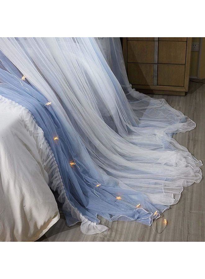 XiuWoo - Gorgeous Lace Round Dome Mosquito Net Polyester White 110  x 47 x 492cm - Image 1