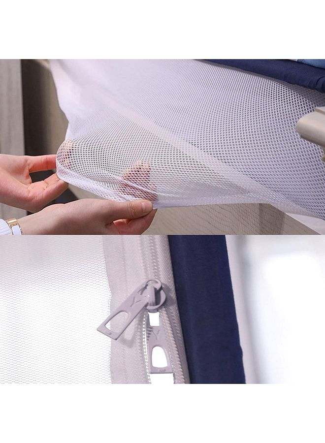 XiuWoo Soft and Portable Mosquito Net with Zipper polyester Blue 1.5 x 2meter  - Image 2