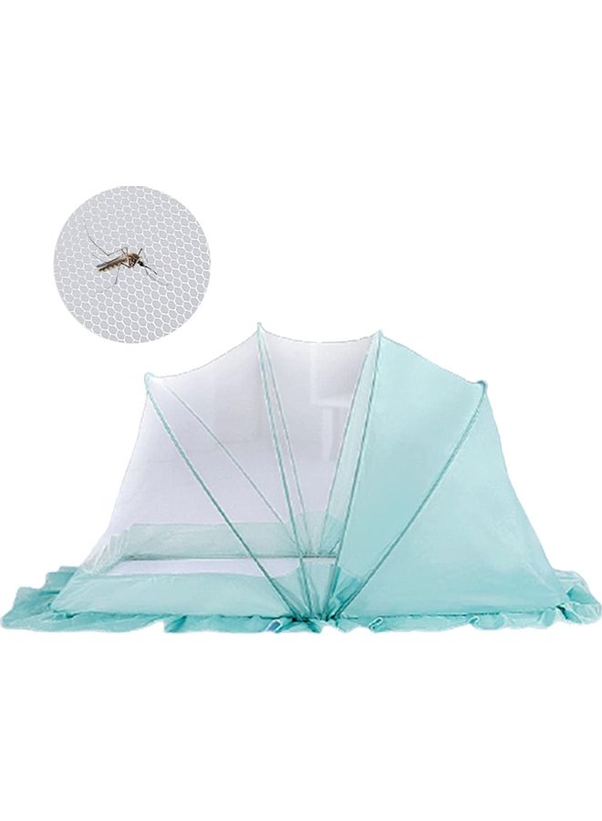 XiuWoo Portable and Foldable Baby Mosquito Net Fabric Blue 110 x 60 x 55cm  - Image 1