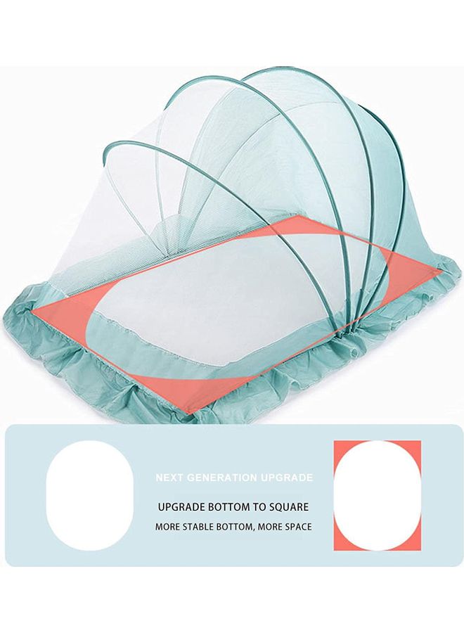 XiuWoo Portable and Foldable Baby Mosquito Net Fabric Blue 110 x 60 x 55cm  - Image 3