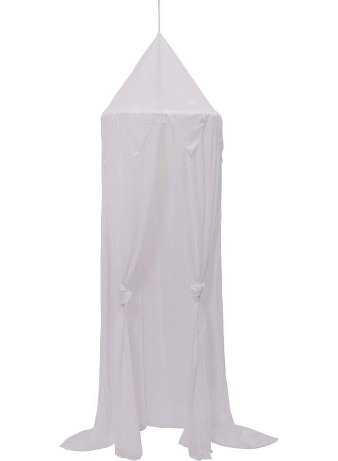 XiuWoo - Soft and Breathable Round Dome Mosquito Net Fabric White - Image 1