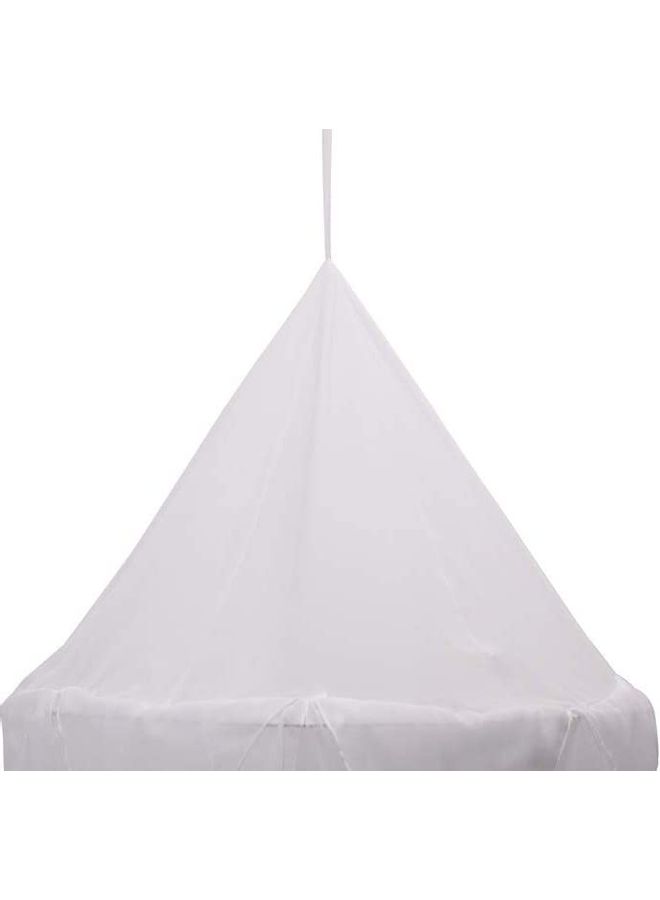 XiuWoo - Soft and Breathable Round Dome Mosquito Net Fabric White - Image 1