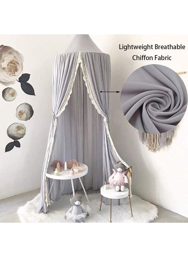 XiuWoo - Lightweight Breathable Mosquito Net Fabric Grey 60 x 240cm - Image 1