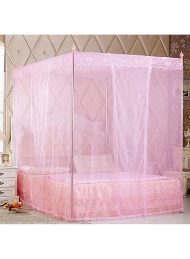 شو وو ناموسية بتصميم أميرات polyester وردي 120 x 200سم - Image 2