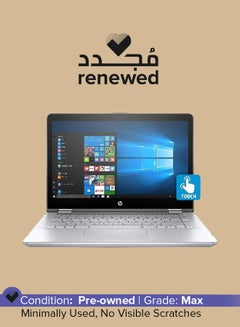 Renewed - Pavilion X360 14BA153CL Laptop With 14-Inch Touchscreen Display, Intel Core i5 Processor/8th Gen/8GB RAM/1TB HDD/Integrated Graphics Silver Silver