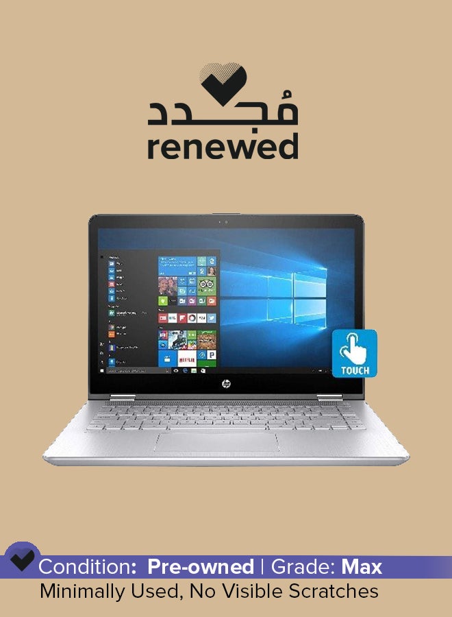HP - Renewed - Pavilion X360 14BA153CL Laptop With 14-Inch Touchscreen Display, Intel Core i5 Processor/8th Gen/8GB RAM/1TB HDD/Integrated Graphics Silver Silver - Image 1