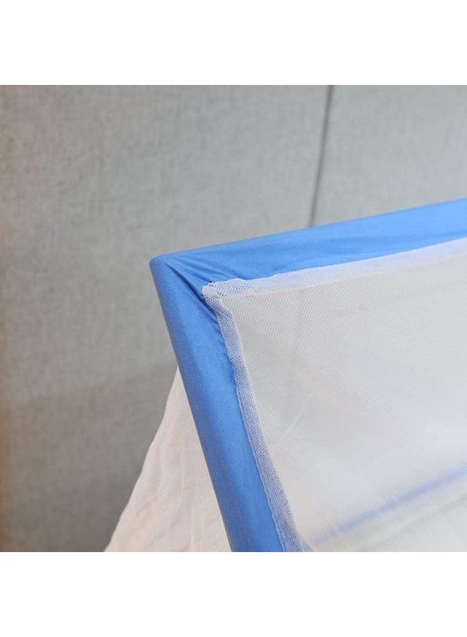 XiuWoo - Foldable Portable Mosquito Net Fabric Blue/White 1.9x1.35x0.8meter - Image 1