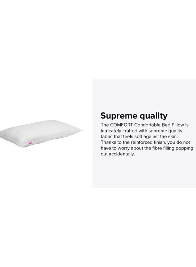 Comfort Fiber Filling Pillow fabric White 120x40cm - Image 3