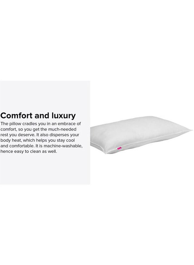 Comfort Fiber Filling Pillow fabric White 120x40cm - Image 4