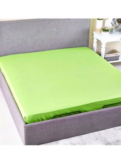 Home Box Wellington King Fitted Sheet Cotton Green 180x200cm  - Image 3