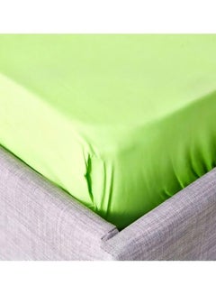 Home Box Wellington King Fitted Sheet Cotton Green 180x200cm  - Image 4