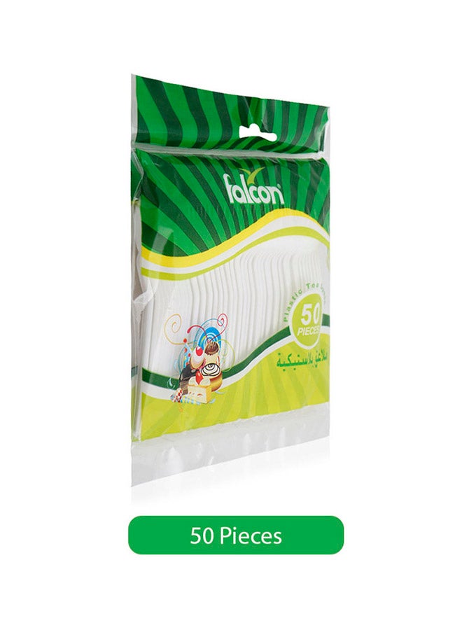 Falcon 50-Piece Disposable Spoons White - Image 2