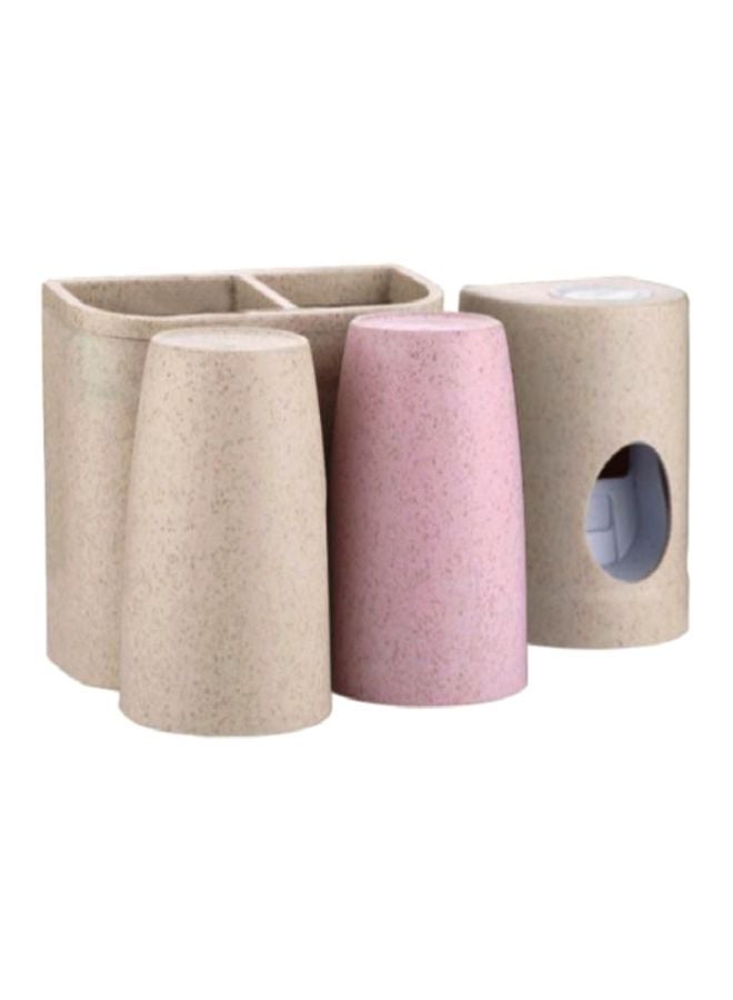 CYTHERIA Toothbrush Box Set Beige/Pink 