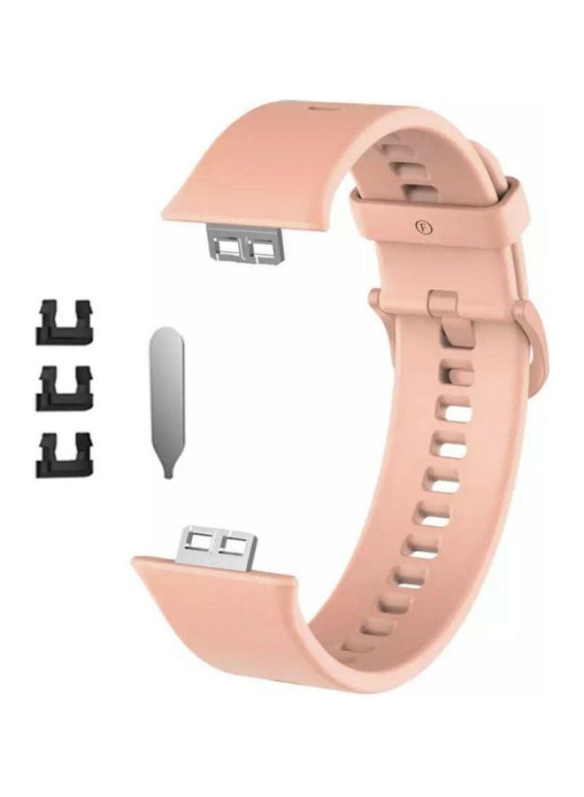 MARGOUN Huawei Watch Fit Silicone Band Replacement Sport Strap Peach - Image 2