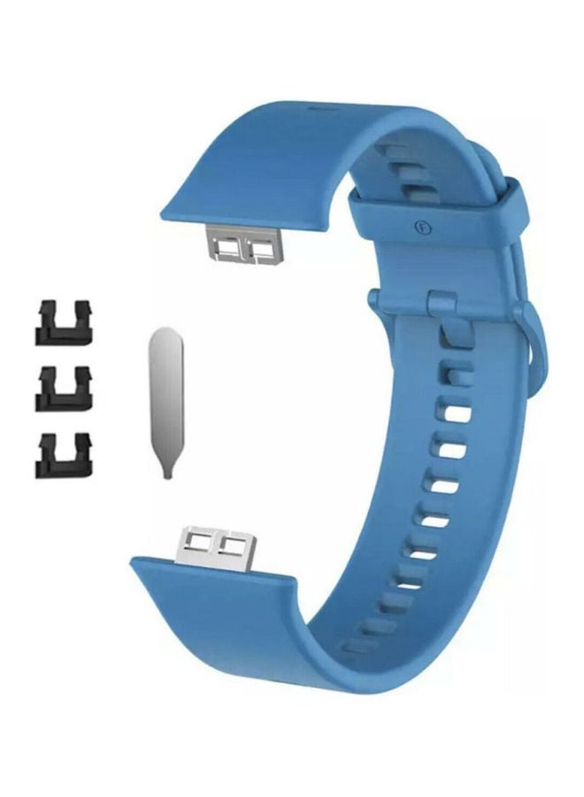 مارجون سوار رياضي بديل لساعة هواوي من السيليكون أزرق - Image 2