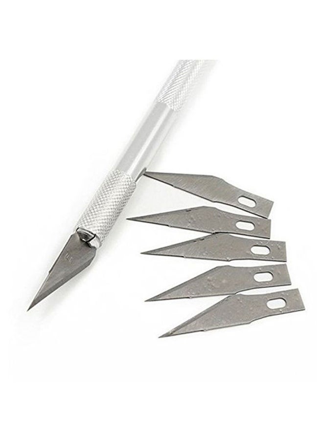 Beauenty 6-Piece Carving Baking Pastry Knife Silver - Image 5