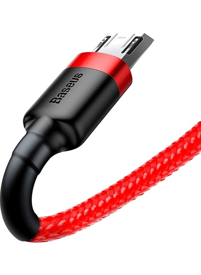 Baseus Cafule Micro USB Cable Nylon Braided Fast Quick Charger Cable USB to Micro USB 1.5A Android Charging Cord compatible for Galaxy S7 S6, Note, LG, Nexus, Nokia, PS4 2M Red Red - Image 4