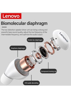 Lenovo LP11 TWS Mini Bluetooth Wireless Headphone 9D Stereo Sports With Microphone White  - Image 5