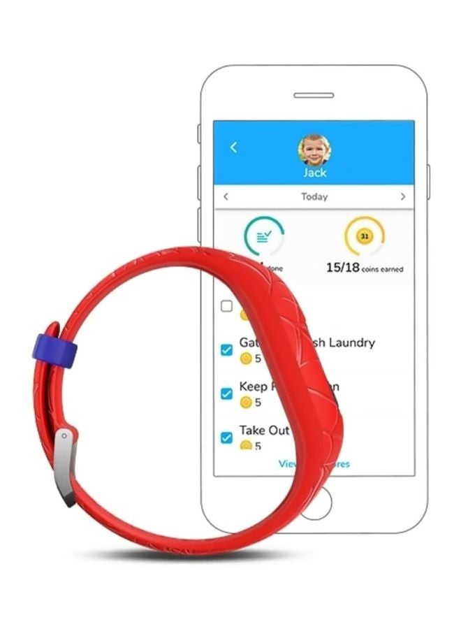 GARMIN - Marvel Spider-Man Smartwatch Band 11mm Red - Image 1