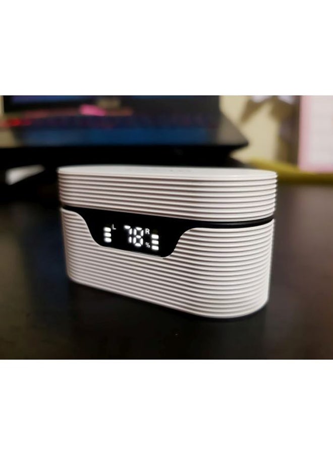 Lenovo LivePods LP12 TWS Earbuds Wireless Bluetooth 5.0 DSP Noise Reduction IPX5 Waterproof Earphones White/Black - Image 4