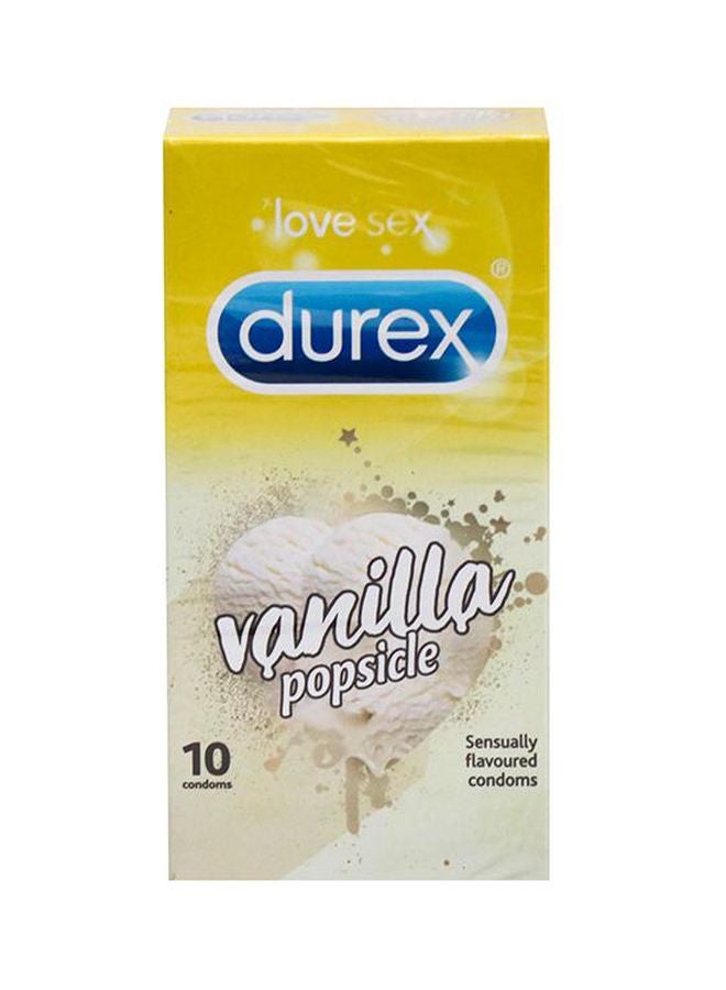 Durex Pack of 10 Vanilla Popsicle Flavoured Condom - Image 4