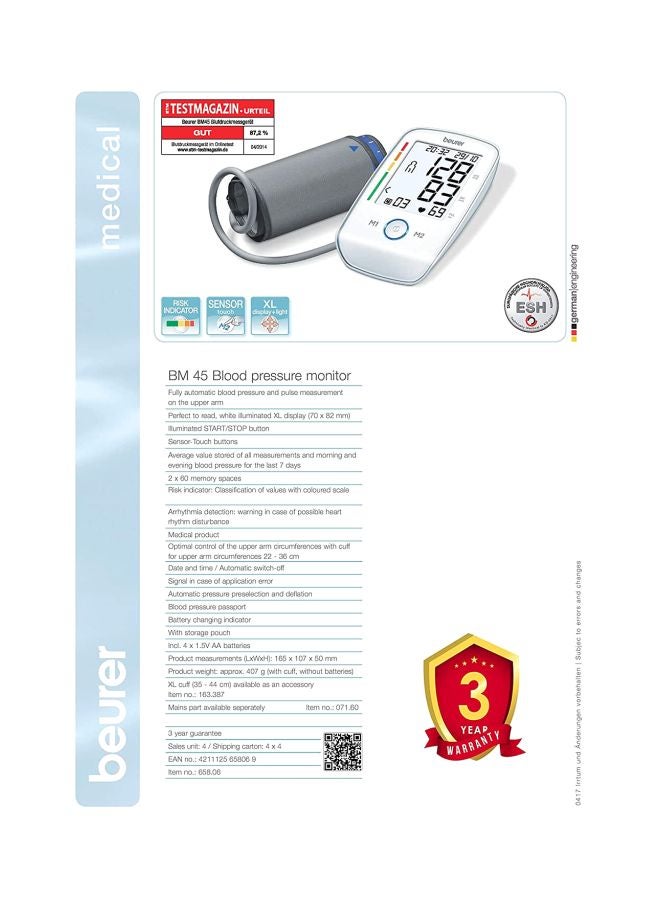 Beurer Upper Arm Blood Pressure Monitor - Image 5