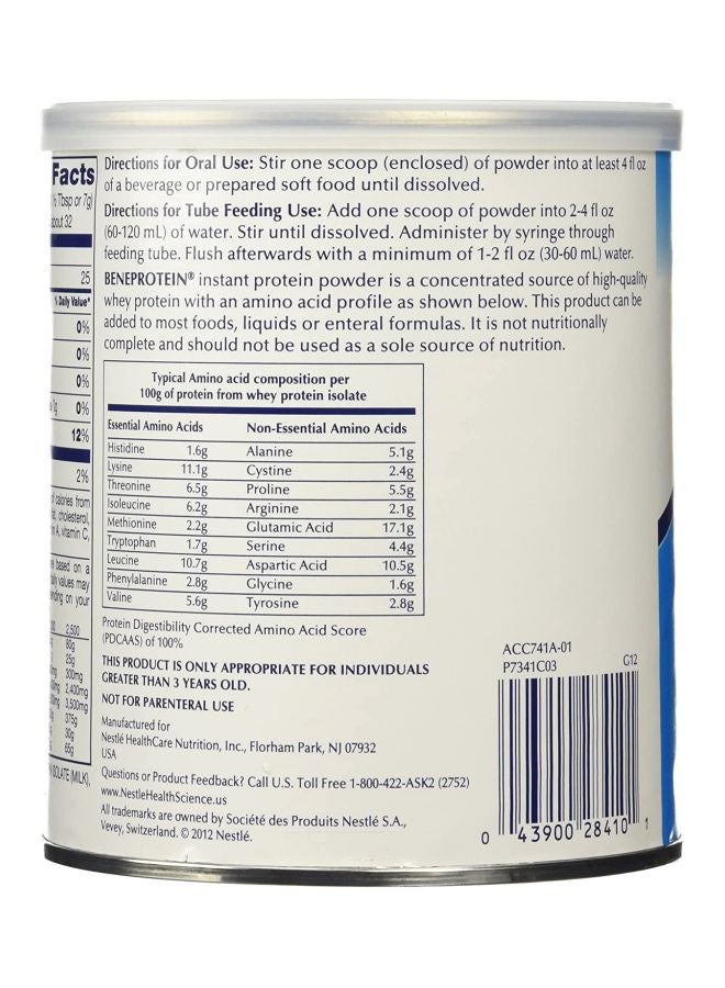 Nestle - Beneprotein Instant Protein Powder - Unflavoured - Image 1