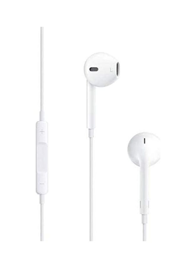 أي سي إس سماعة أذن داخلية مع مايكروفون أبيض