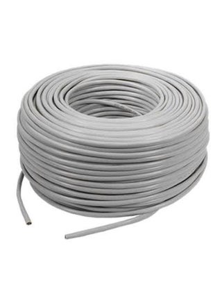 Cat6 24AWG UTP Solid Cable, 305 Meter Roll, PVC UL94V-0 Jack Material, 4 Pairs Unshielded Twisted Pair, PE Central Cross Separator | NCB-C6UGRYR-305-24 Grey - v1621666727/N44788598A_1