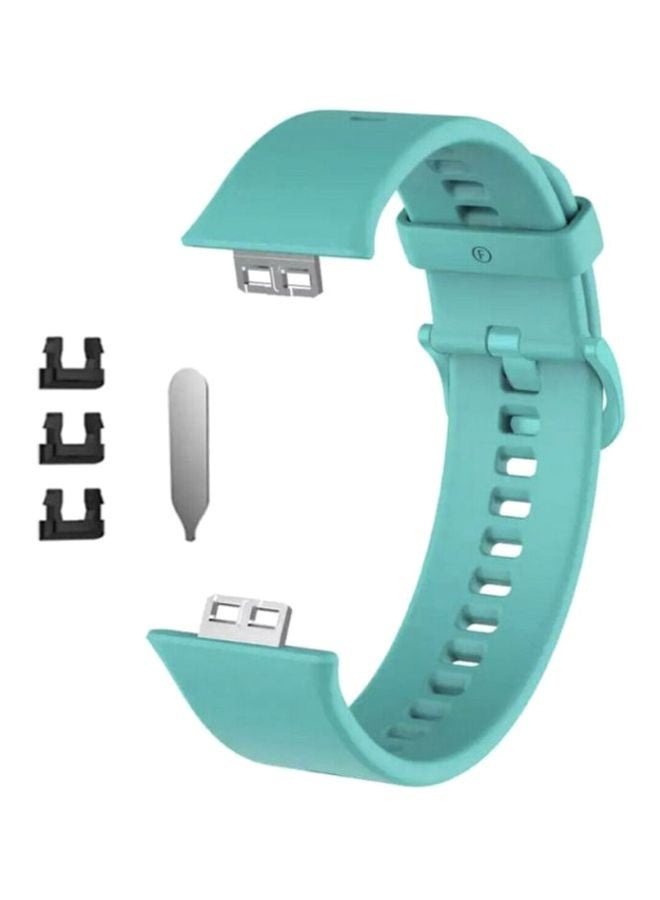 مارجون سوار رياضي بديل لساعة هواوي من السيليكون أزرق - Image 1