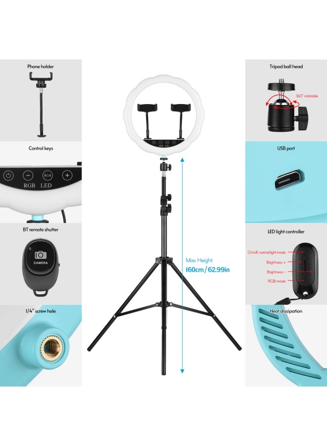 مصباح LED حلقي بإضاءة RGB متعدد الألوان - Image 5