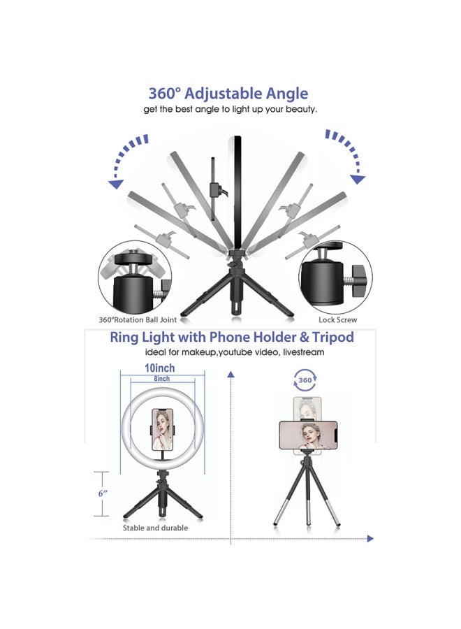 LED Ring Light Kit Black/White - Image 5