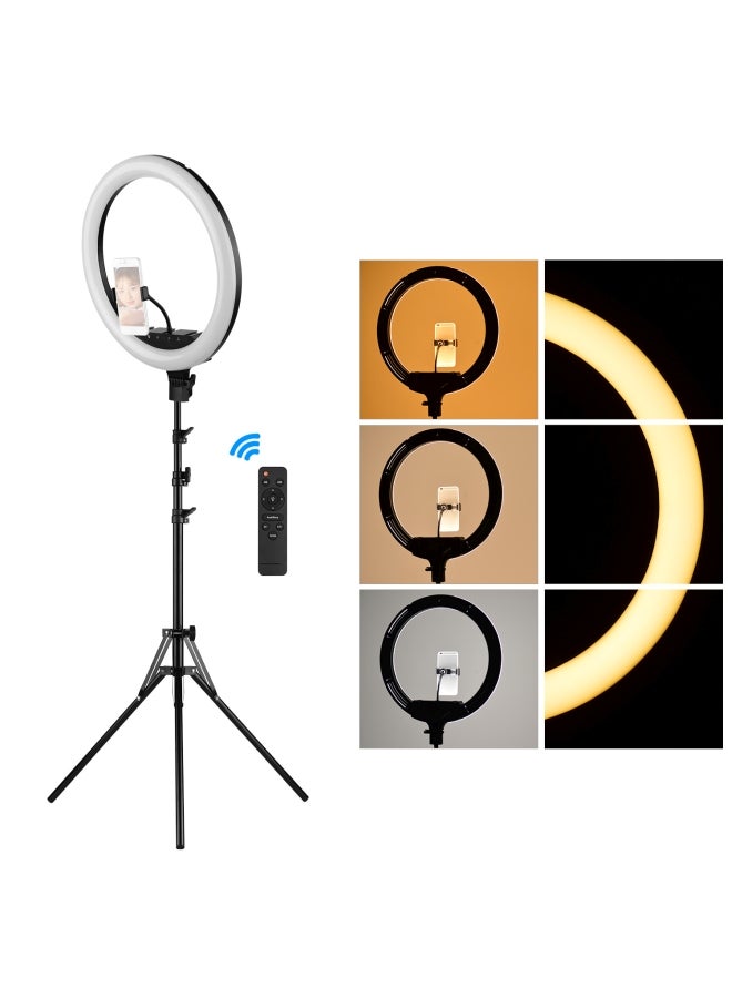 طقم إضاءة حلقية LED مع حامل معدني - Image 3