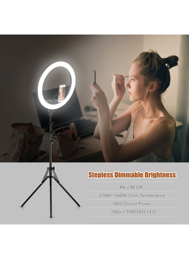 طقم إضاءة حلقية LED مع حامل معدني - Image 4