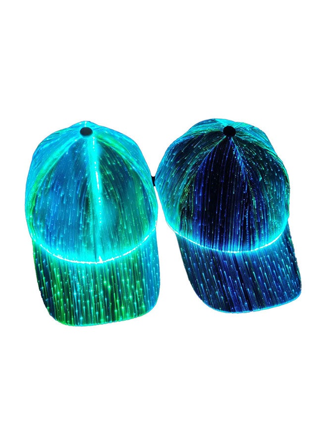 LED Optical Fiber Luminous Matching Cap White - Image 2