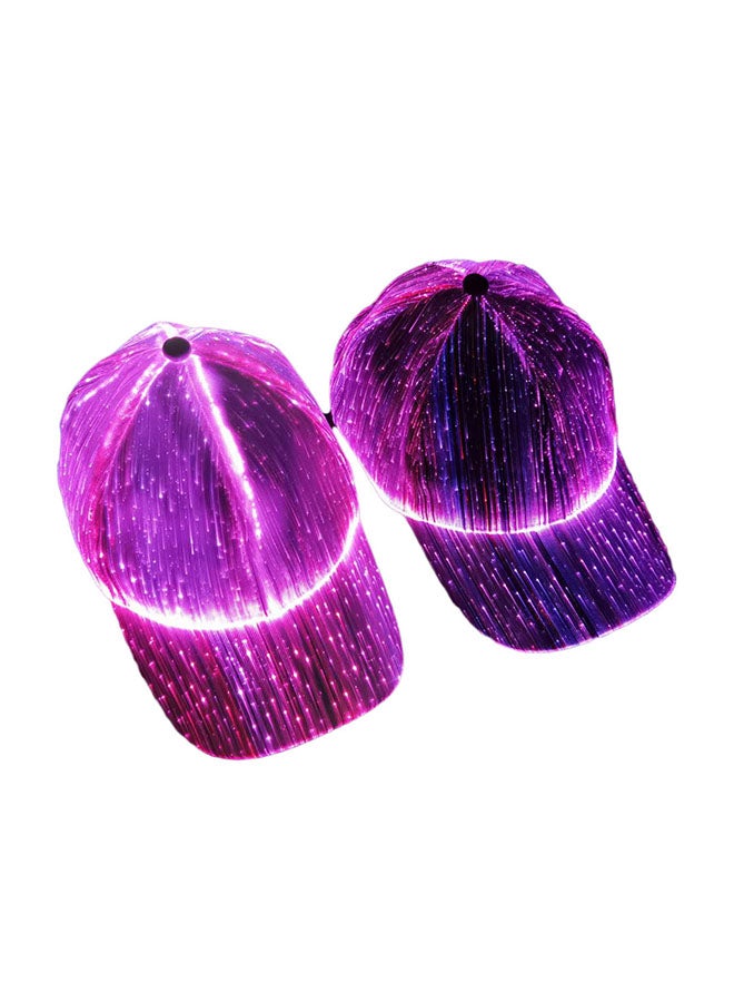LED Optical Fiber Luminous Matching Cap White - Image 4