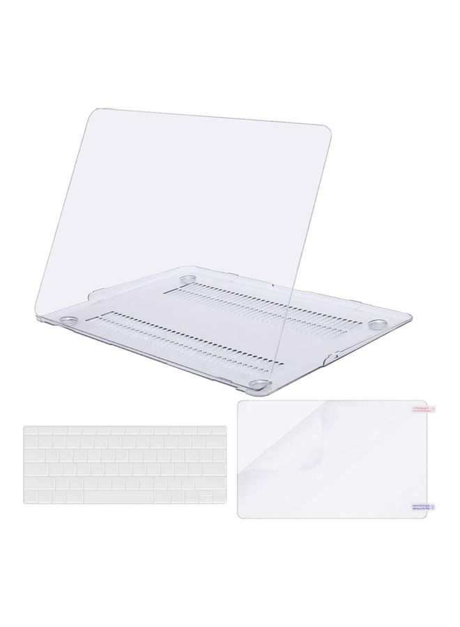 RDN - 3-Piece MacBook Pro Retina Case Cover And Screen Protector With US Keyboard Clear - Image 1