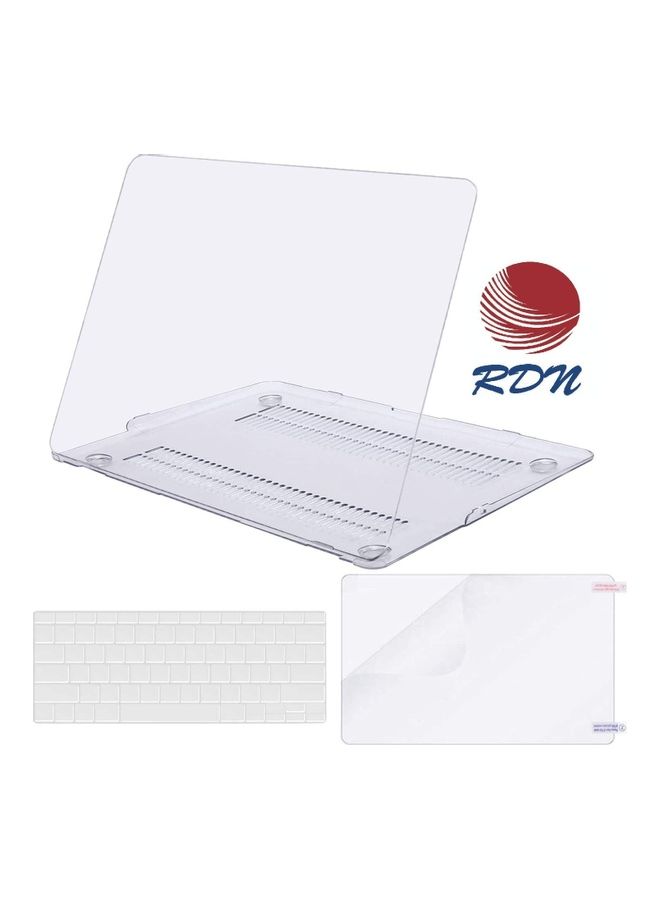 RDN - 3-Piece MacBook Pro Retina Case Cover And Screen Protector With US Keyboard Clear - Image 1