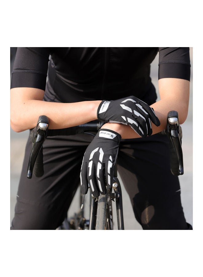 ويست بايكنج قفازات بأصابع طويلة من مادة تعكس الضوء لركوب الدراجات - Image 3