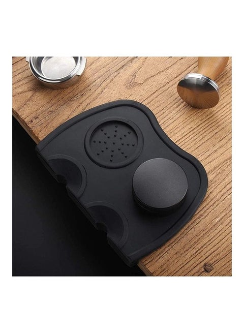 Anti Slip Coffee Tamper Mat Black 6.1x8.3inch