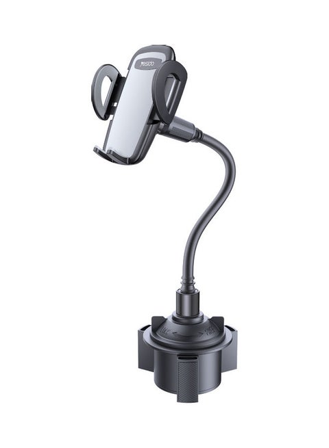 Long Leg Universal Mobile Holder For Car Cup Holder Black/Grey