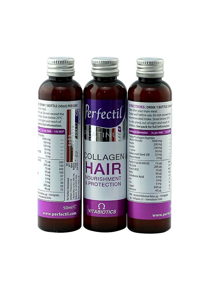 Vitabiotics - Perfectil Platinum Collagen Hair Drink 10 Bottles X 50ml - Image 1