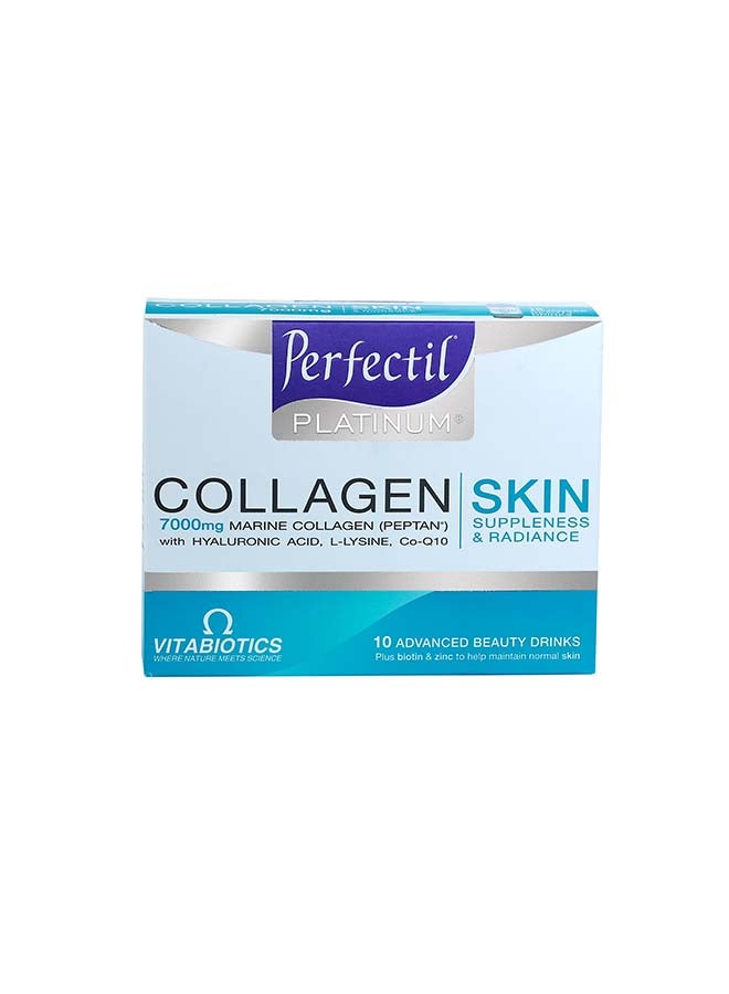 Vitabiotics - Perfectil Platinum Collagen Skin Drink 10 Bottles X 50ml - Image 1